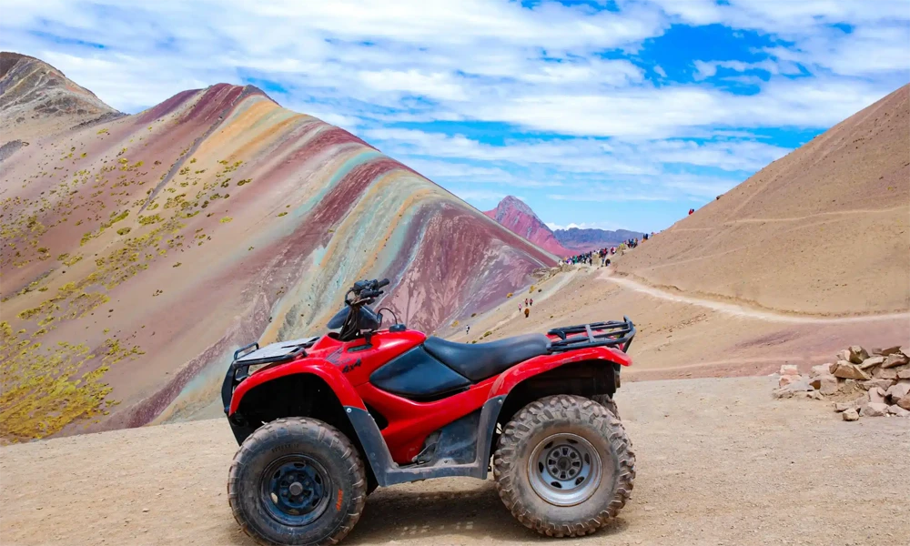 ATVs on Rainbow Mountain