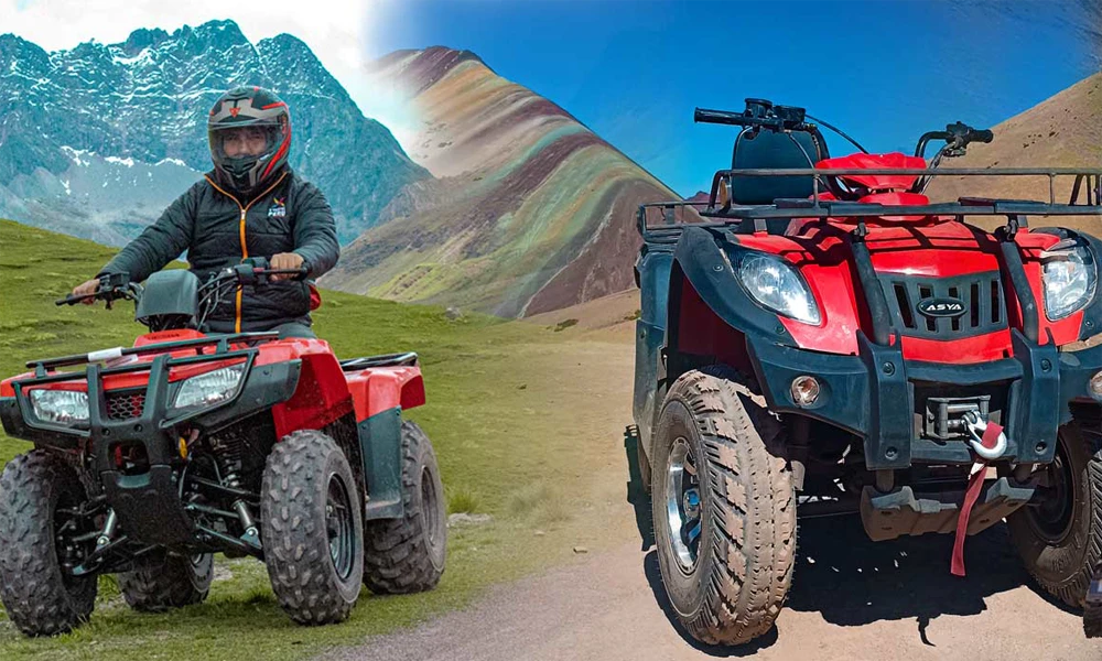 ATVs on Rainbow Mountain